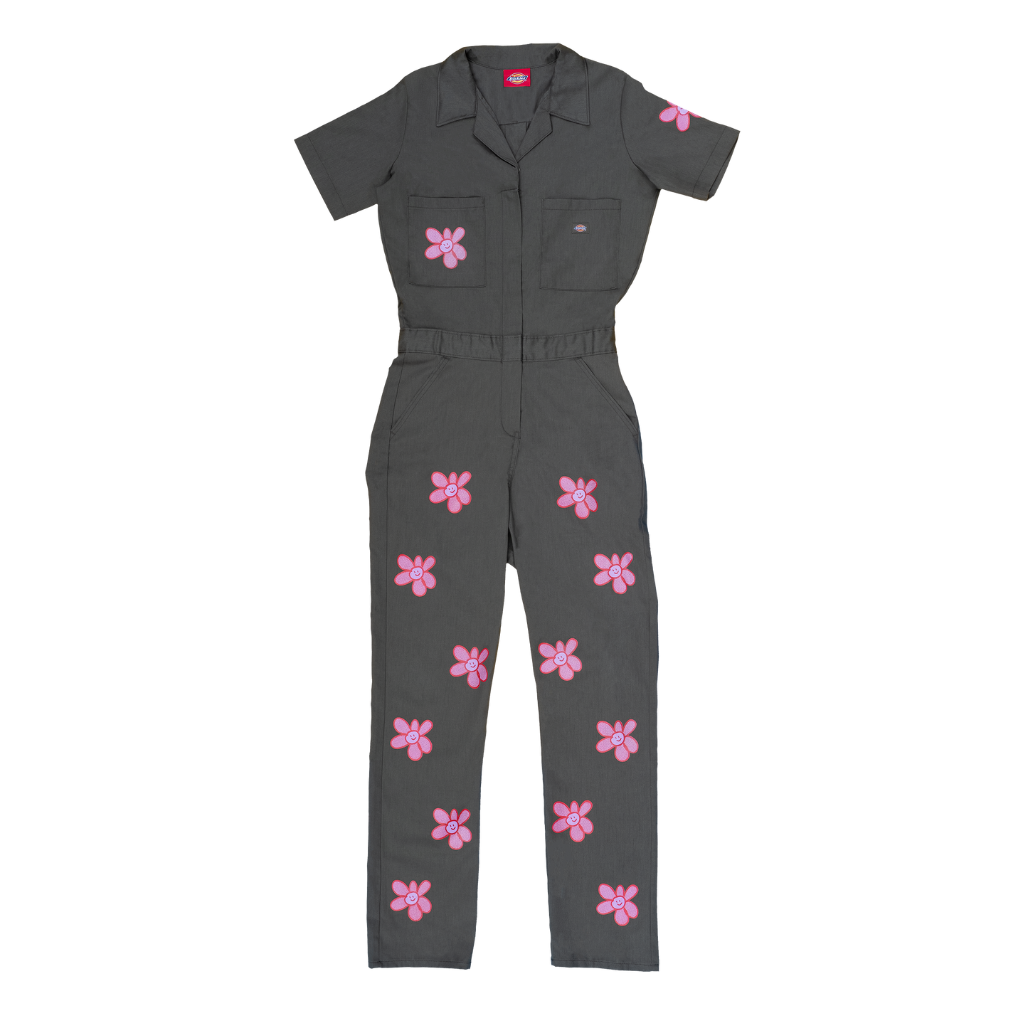 Smiley Flower Coveralls - Green