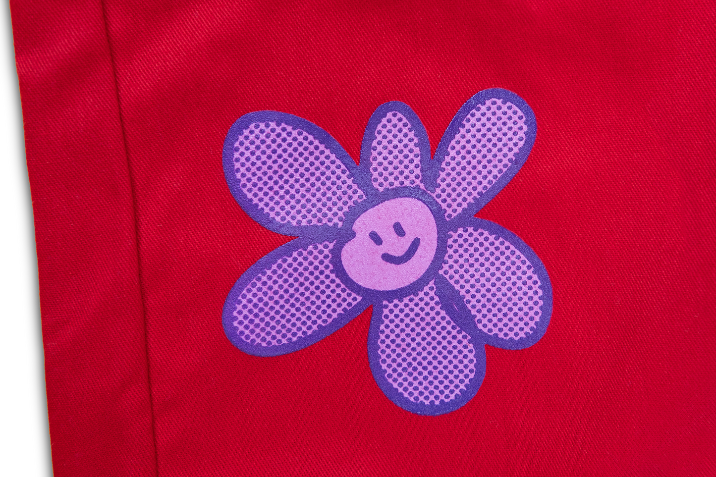 Smiley Flower Coveralls - Red