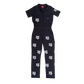 Smiley Flower Coveralls - Black