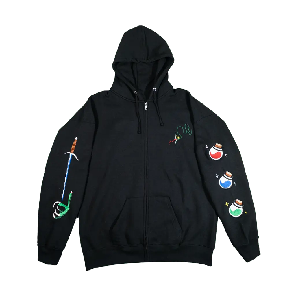 Ranger Zip-up Hoodie - Black